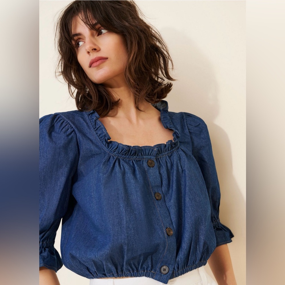 Toit Volant Alex Denim Top